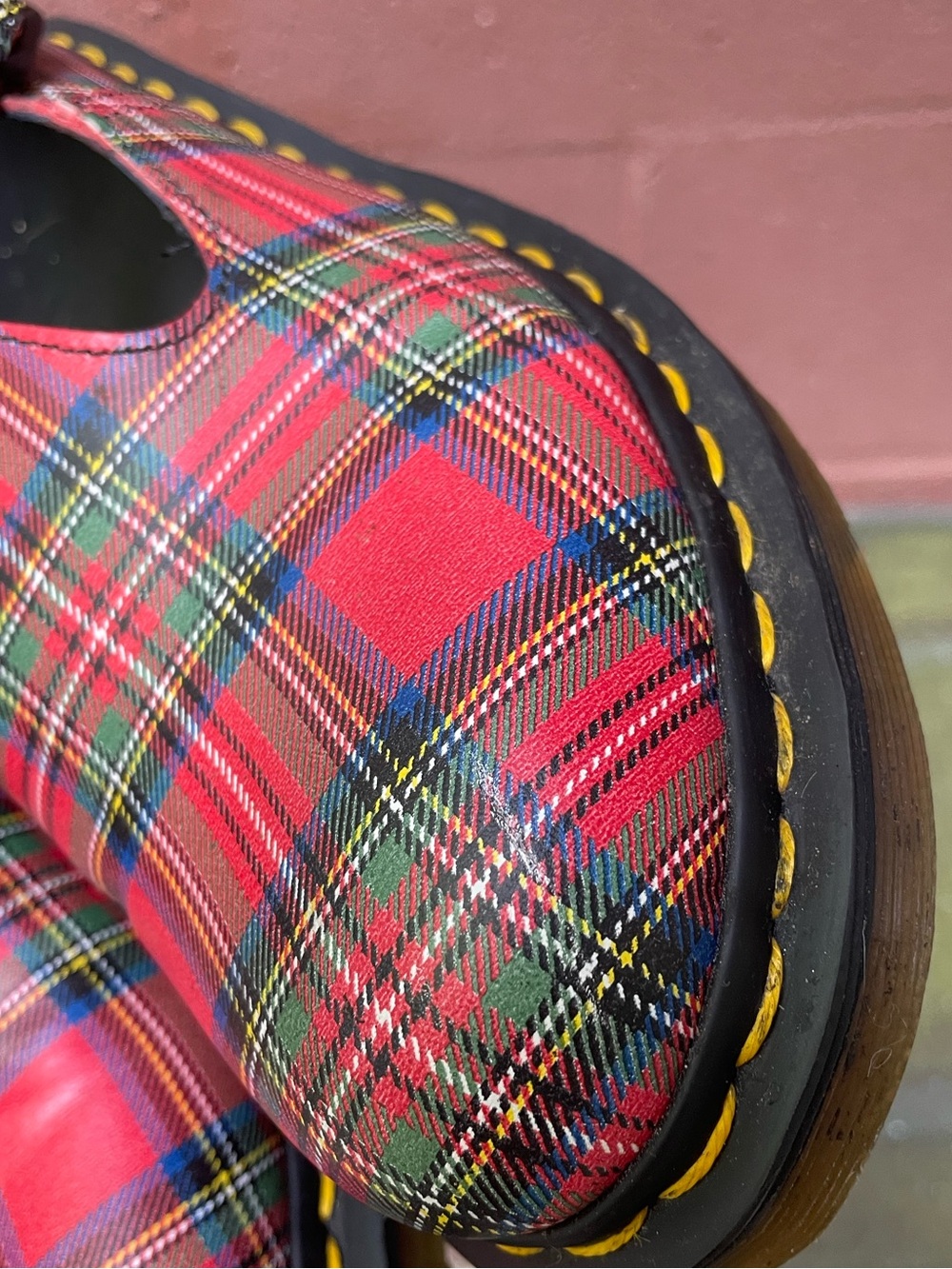 Dr Martens Sofia Plaid Mary Jane Shoes Size 10 - Picture 15 of 15
